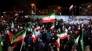 Iranian people on the roads.