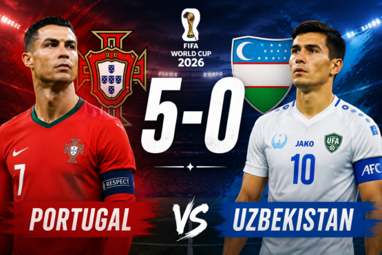 Portugal Thrash Uzbekistan 5-0
