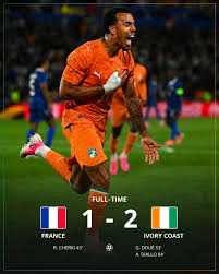 France 1-2 Ivory Coast